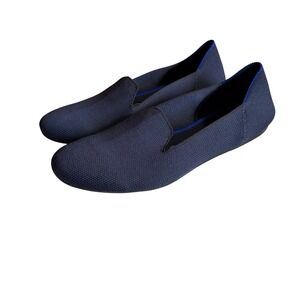 Rothy's Almond Loafer Flats Ballet, Navy, Size 7.5